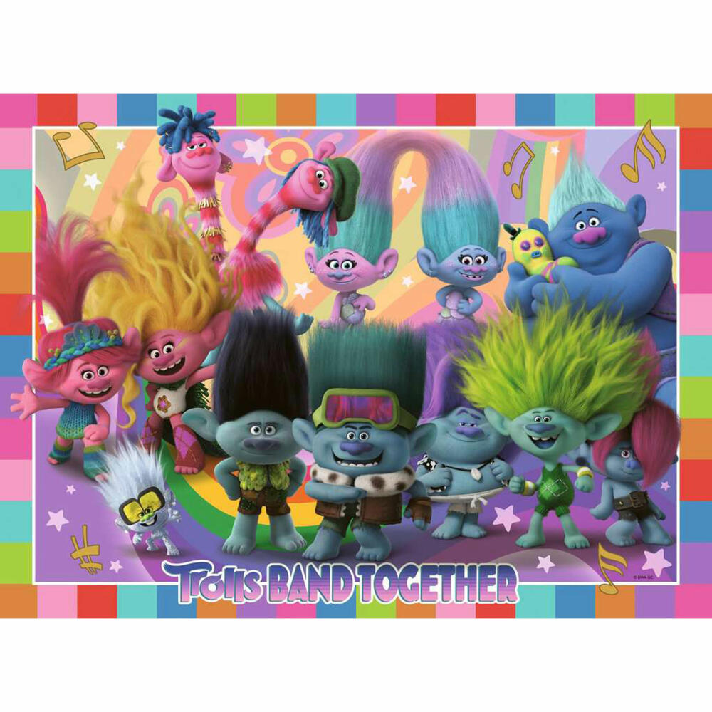 Ravensburger Kinderpuzzle Trolls 3, Kinder Puzzle, Puzzles, 100 Teile XXL, ab 6 Jahren, 13390