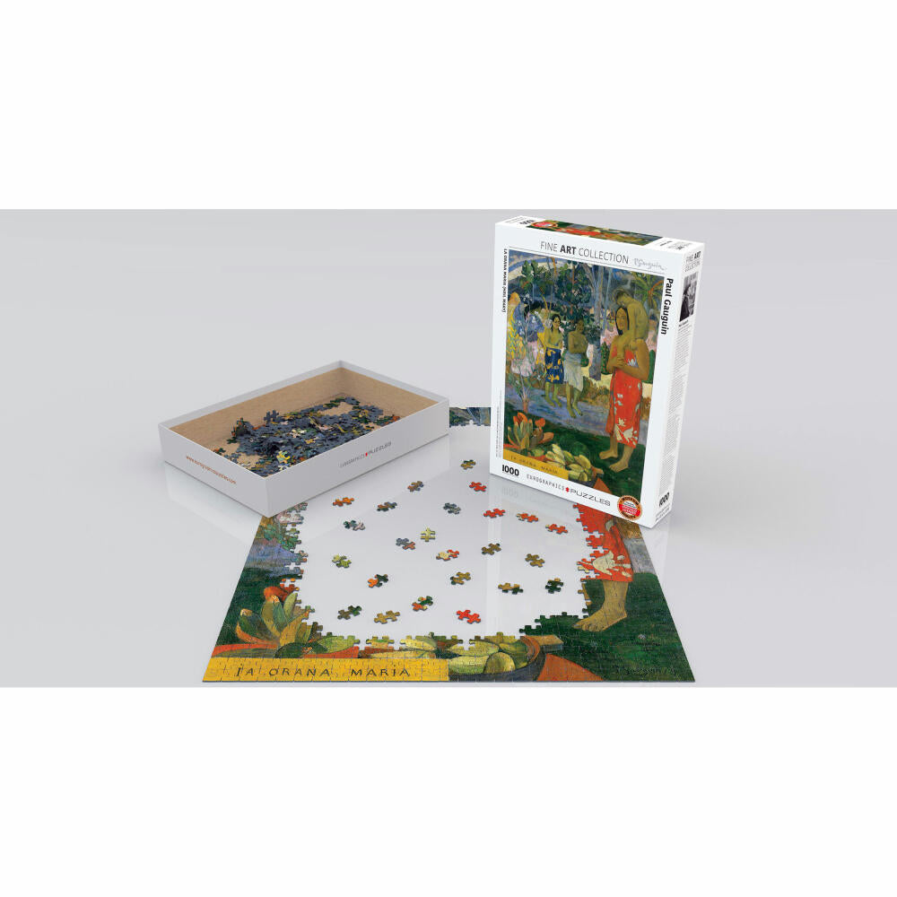 Eurographics Puzzle La Orana Maria von Gauguin, Gegrüßt seist Du Maria, 1000 Teile, 68 x 48 cm, 6000-0835