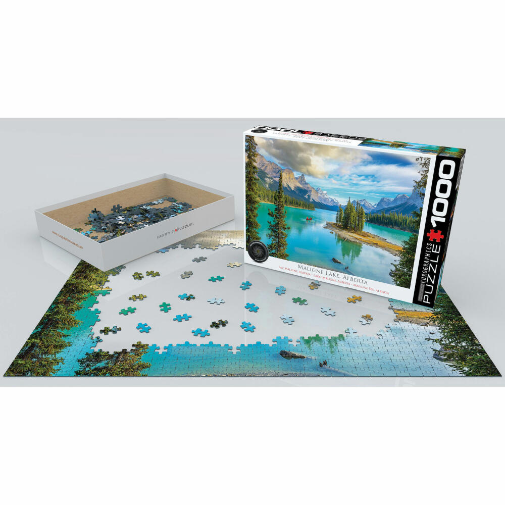 Eurographics Puzzle Malign Lake, Alberta, 1000 Teile, 68 x 48 cm, 6000-5430