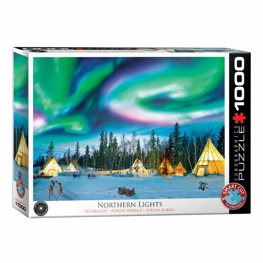 Eurographics Puzzle Nordlicht - Yellowknife, 1000 Teile, 68 x 48 cm, 6000-5435