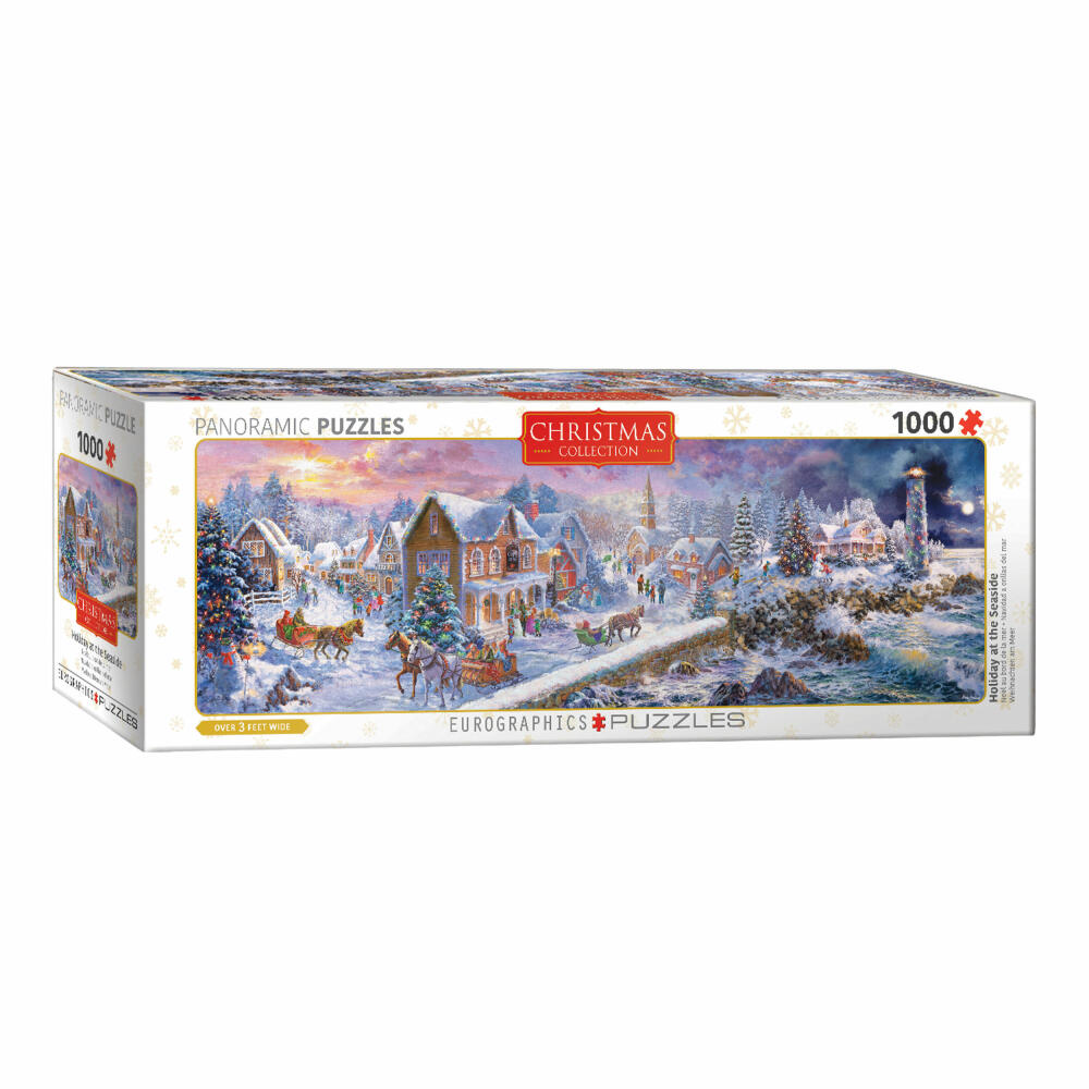 Eurographics Puzzle Holiday at the Seaside, 1000 Teile Panorama, 96 x 32 cm, 6010-5318