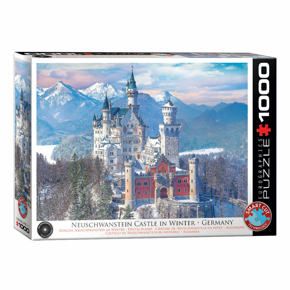 Eurographics Puzzle Schloss Neuschwanstein im Winter, 1000 Teile, 68 x 48 cm, 6000-5419