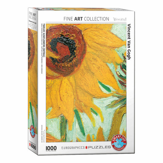 Eurographics Puzzle Sonnenblume von Vincent van Gogh - Detail, 1000 Teile, 68 x 48 cm, 6000-5429