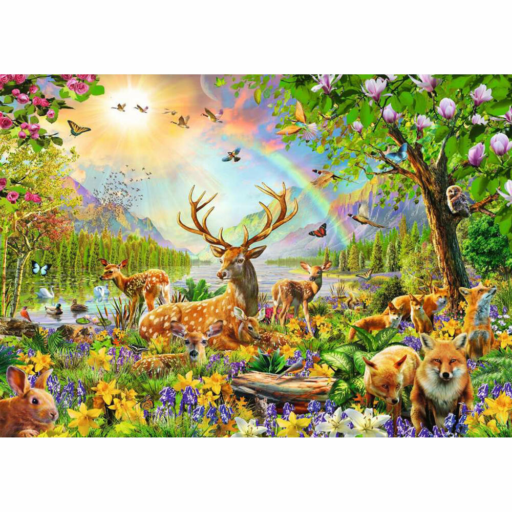 Ravensburger Anmutige Hirschfamilie, Puzzle, Kinderpuzzle, Legespiel, Kinder, 200 Teile XXL, 13352