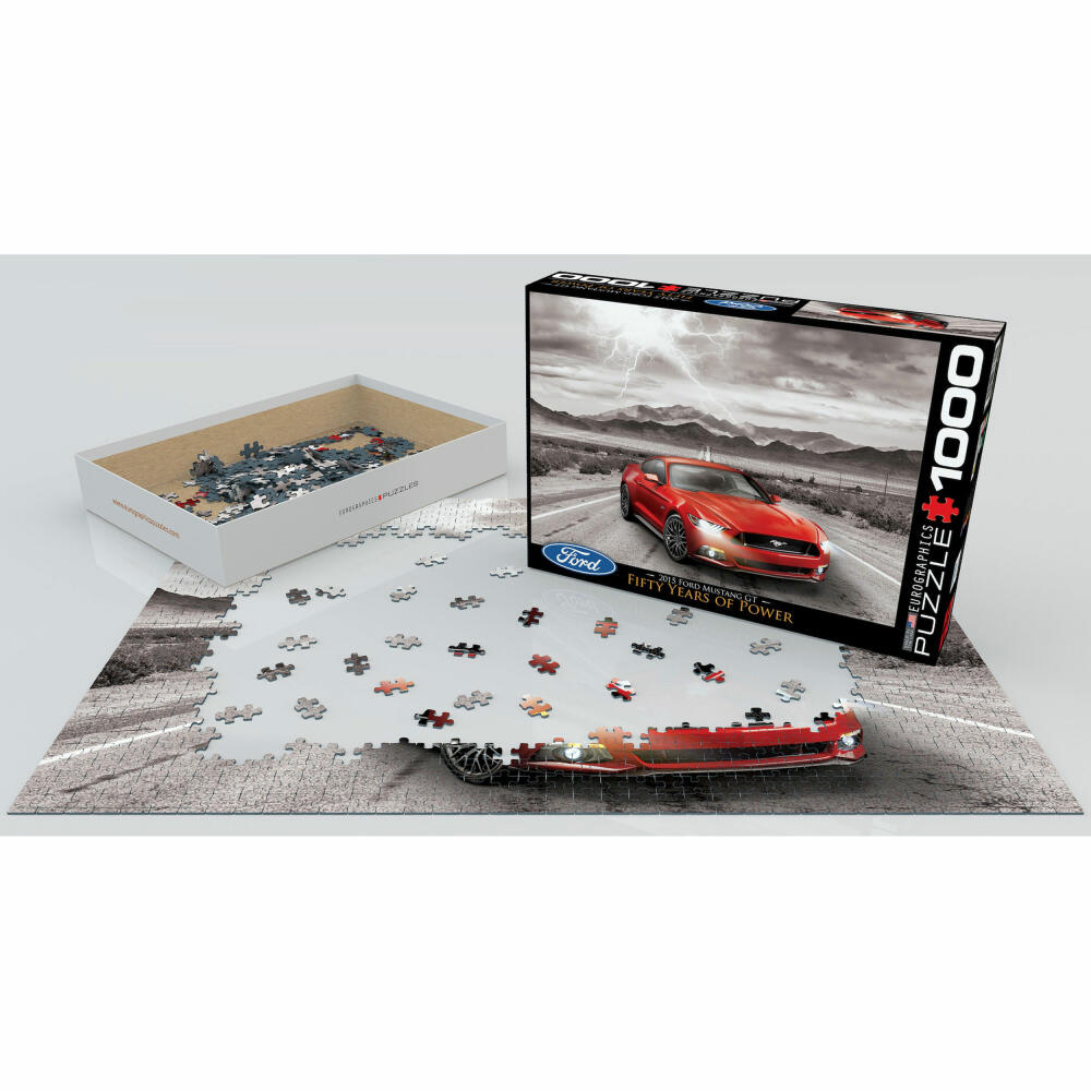 Eurographics Puzzle Ford Mustang GT, Auto, Sportwagen, 1000 Teile, 68 x 48 cm, 6000-0702