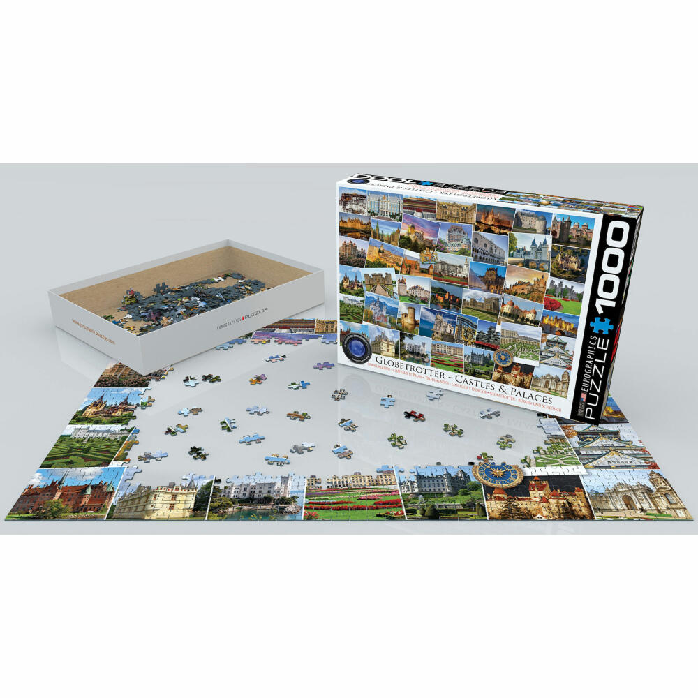 Eurographics Puzzle Globetrotter Schlösser und Paläste, 1000 Teile, 68 x 48 cm, 6000-0762