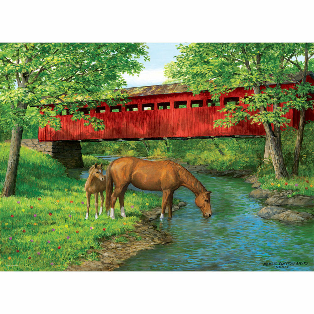 Eurographics Puzzle Sweet Water Brücke von Persis Clayton Weirs, 1000 Teile, 68 x 48 cm, 6000-0834