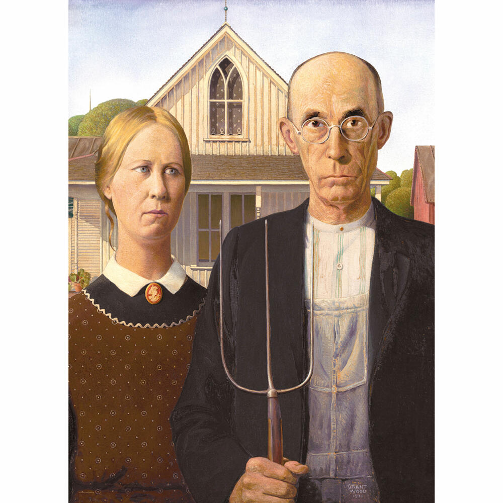 Eurographics Puzzle American Gothic von Grant Wood, 1000 Teile, 68 x 48 cm, 6000-5479