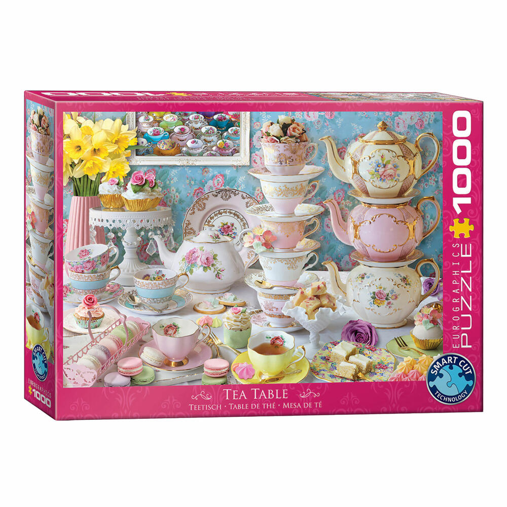 Eurographics Puzzle Teezeit, Teegeschirr, 1000 Teile, 68 x 48 cm, 6000-5764