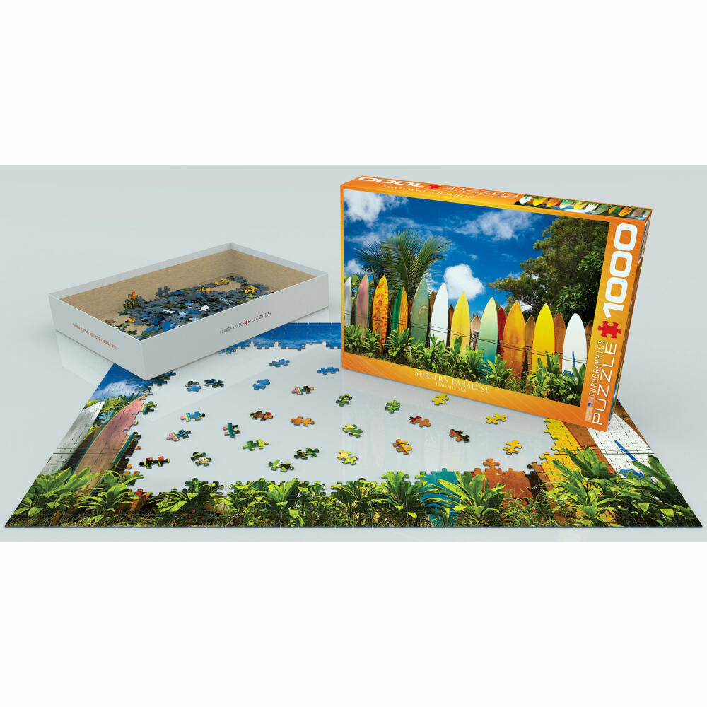 Eurographics Puzzle Hawaii Surferparadies, 1000 Teile, 68 x 48 cm, 6000-0550