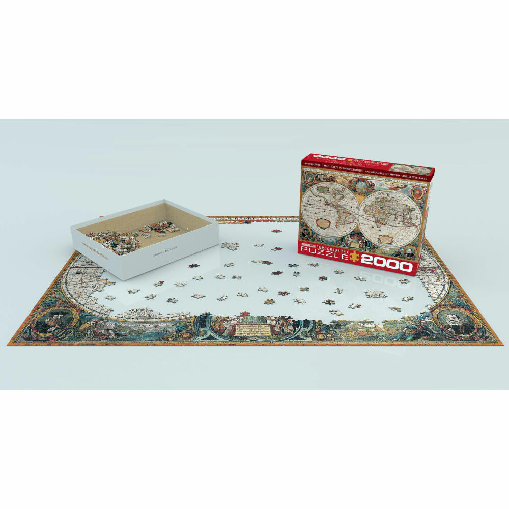 Eurographics Puzzle Antike Weltkarte, 2000 Teile, 67.6 x 96.8 cm, 8220-1997