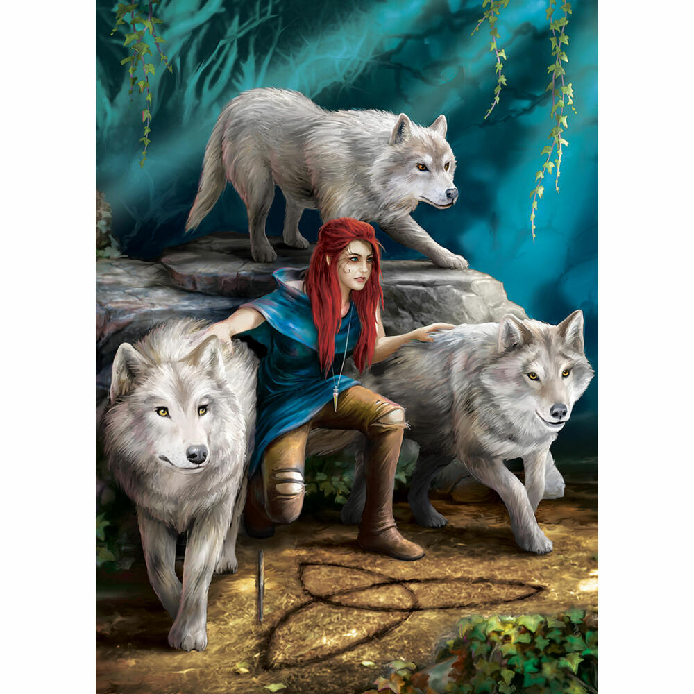 Eurographics Puzzle Die Stärke von Dreien von Anne Stokes, 1000 Teile, 68 x 48 cm, 6000-5476