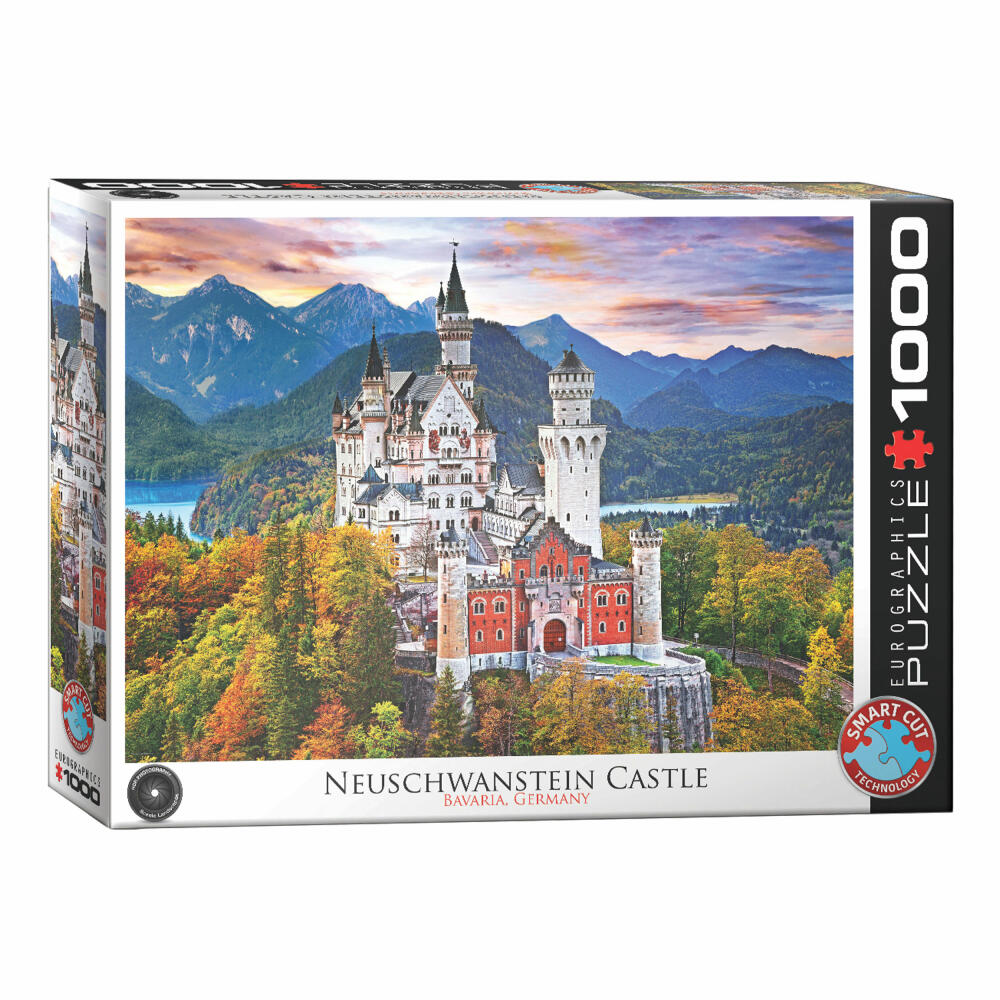 Eurographics Puzzle Schloss Neuschwanstein in Deutschland, 1000 Teile, 68 x 48 cm, 6000-0946