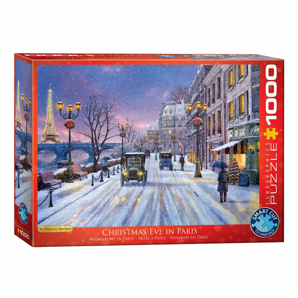 Eurographics Puzzle Weihnachtsabend in Paris von Dominic Davison, 1000 Teile, 68 x 48 cm, 6000-0785