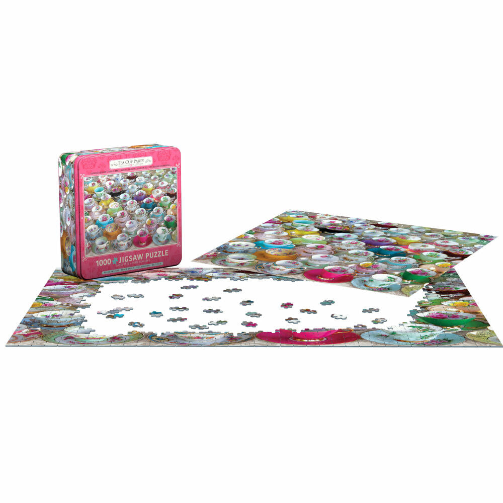 Eurographics Puzzle Teetassen Party - in Puzzledose, 1000 Teile, 49 x 68 cm, 8051-5314