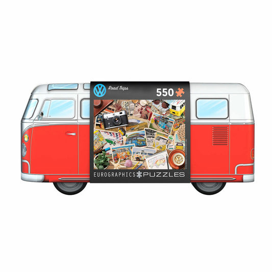 Eurographics Puzzle VW Bus Road Trips - in Puzzledose, 550 Teile, 33 x 48.3 cm, 8551-5576