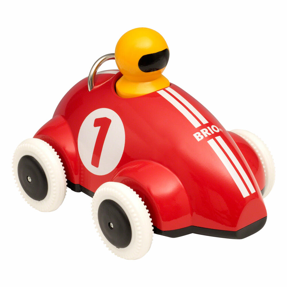 BRIO Push & Go Rennwagen, Rennauto, Schiebeauto, Spielauto, Holz Spielzeug, Kleinkind, 30226