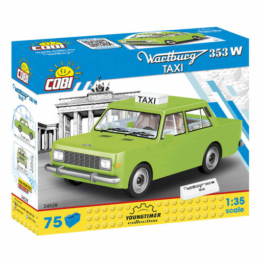 COBI Youngtimer Collection Wartburg 353W Taxi, Auto, Fahrzeug, Sammelautos, Spielzeug, Spielen, Konstruktionsbausteine, Kunststoff, 75 Teile, 24528