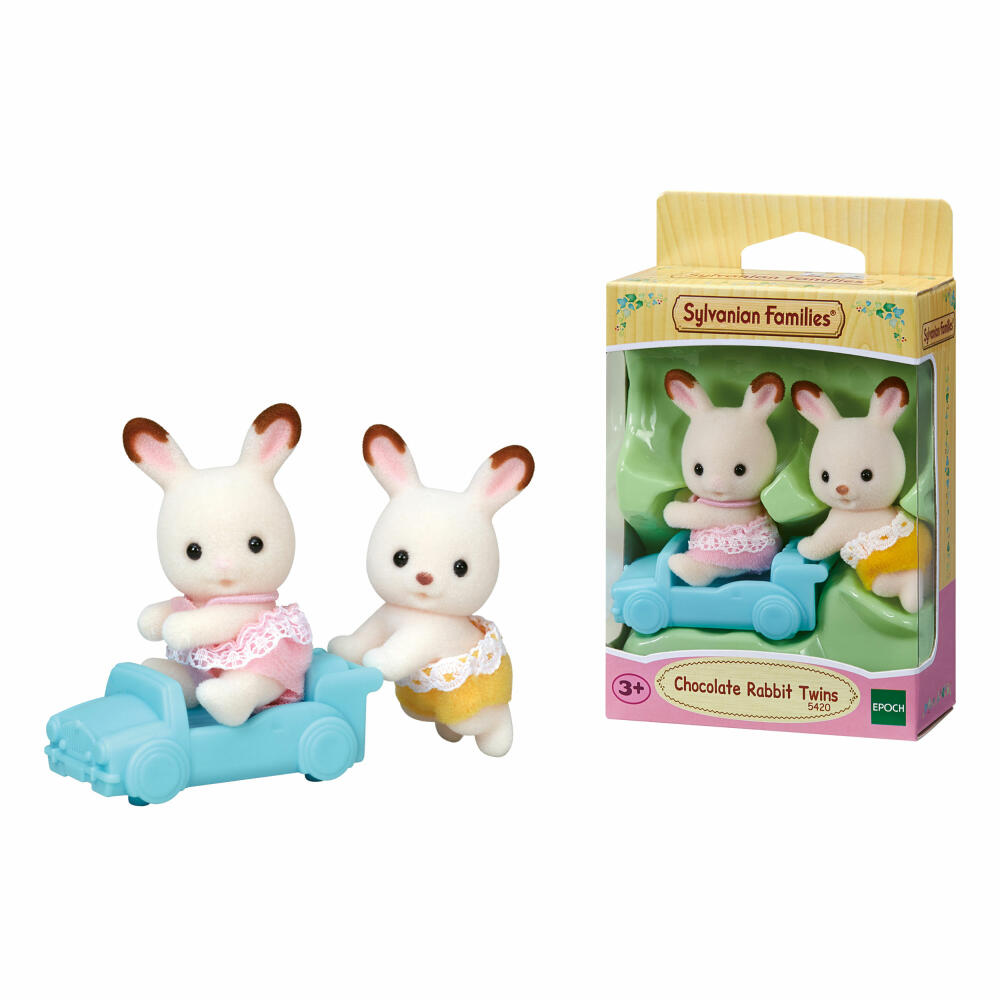 Sylvanian Families Schokoladenhasen Zwillinge, Geschwister, Kind, Hasen, Figuren, Spielfiguren, L5420