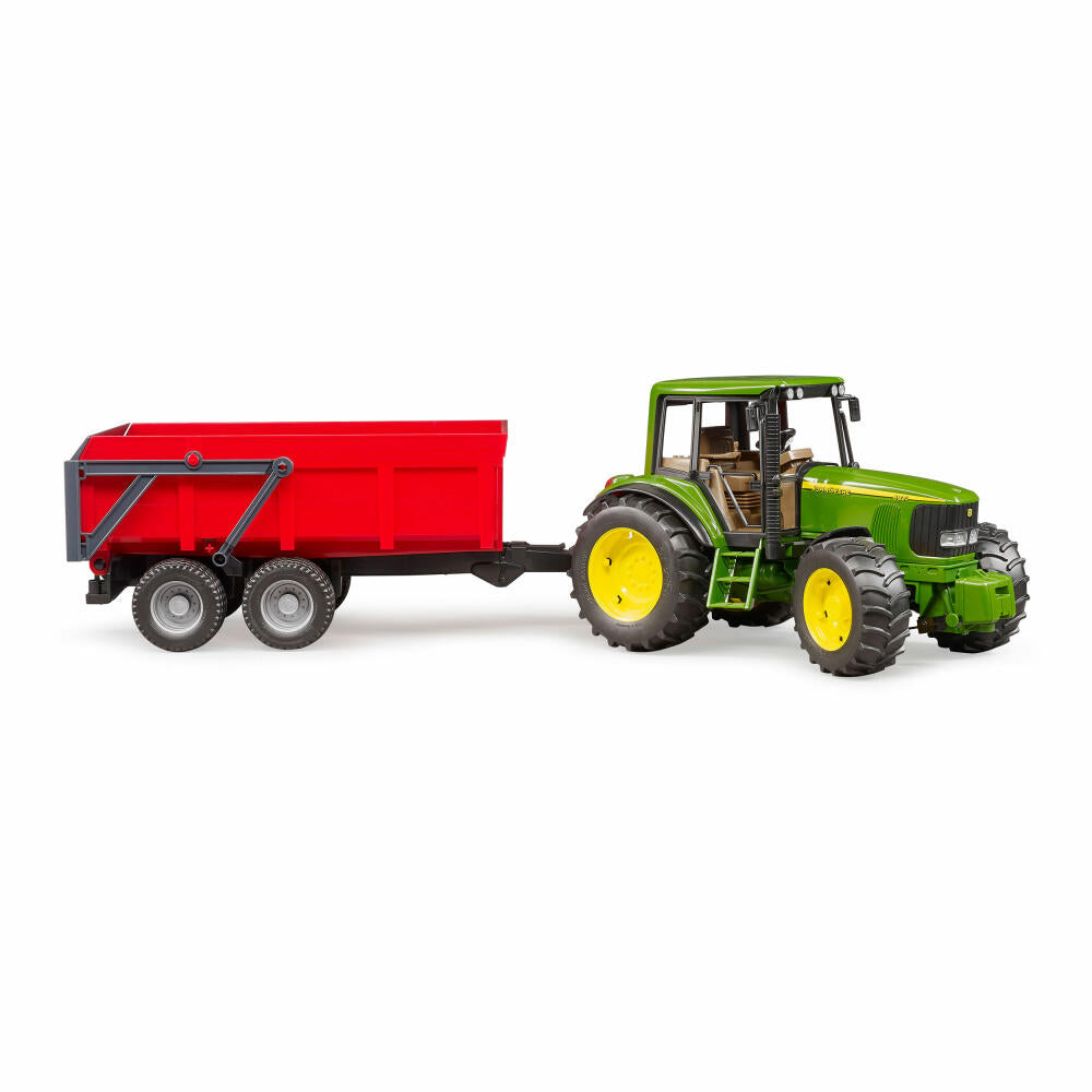 Bruder Forstwirtschaft John Deere 6920, mit Wannenkippanhänger , Modellfahrzeug, Modell Fahrzeug, Spielzeug, 02057