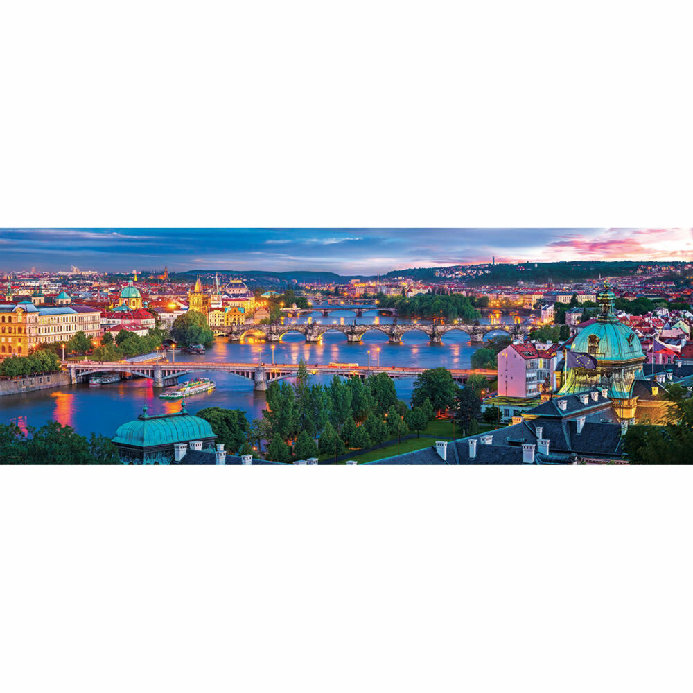 Eurographics Puzzle Prag Tschechische Republik, 1000 Teile Panorama, 33 x 99 cm, 6010-5372