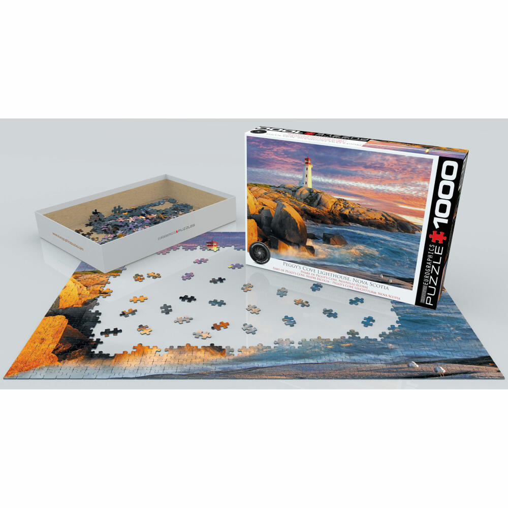 Eurographics Puzzle Peggys Cove Leuchtturm, 1000 Teile, 68 x 48 cm, 6000-5437