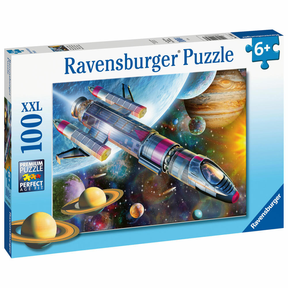 Ravensburger Mission im Weltall, Puzzle, Kinderpuzzle, Kinder Puzzles, 100 Teile XXL, 12939