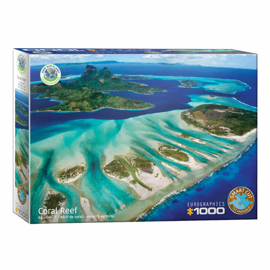 Eurographics Puzzle Rette den Planeten - Korallenriff, 1000 Teile, 68 x 48 cm, 6000-5538