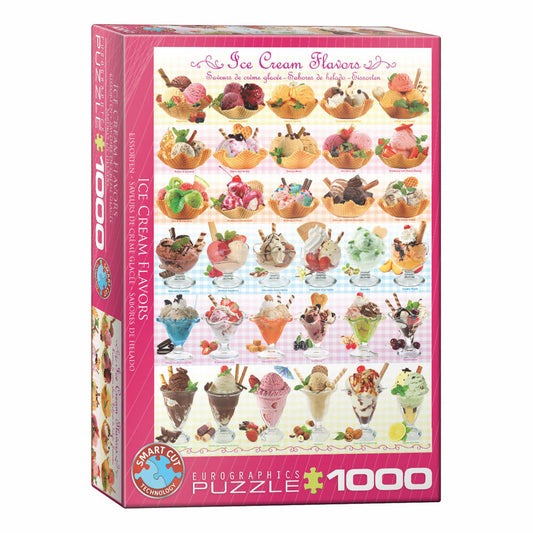 Eurographics Puzzle Eisbecher, Eiscreme, 1000 Teile, 68 x 48 cm, 6000-0590