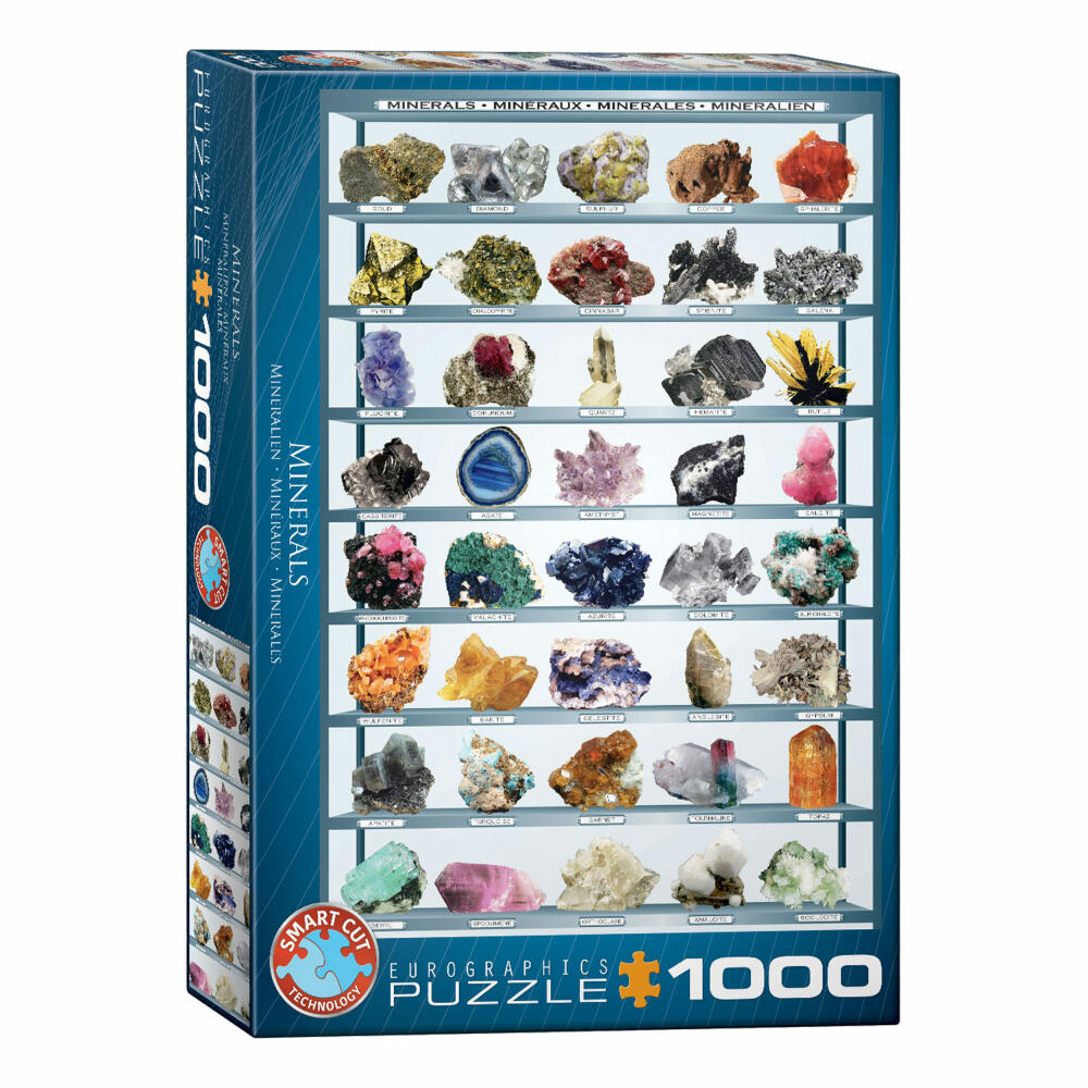 Eurographics Puzzle Mineralien, Geologie, 1000 Teile, 68 x 48 cm, 6000-2008