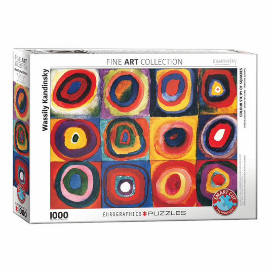 Eurographics Puzzle Farbstudie Quadrate von Wassily Kandinsky, 1000 Teile, 68 x 48 cm, 6000-1323