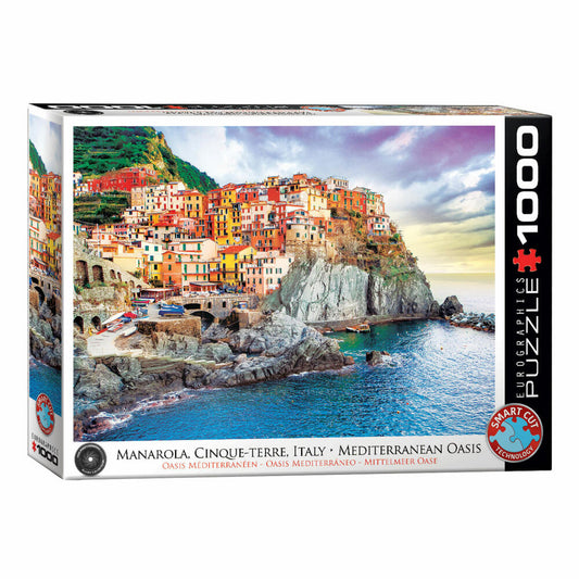 Eurographics Puzzle Manarola Cinque Terre Italien, 1000 Teile, 68 x 48 cm, 6000-0786