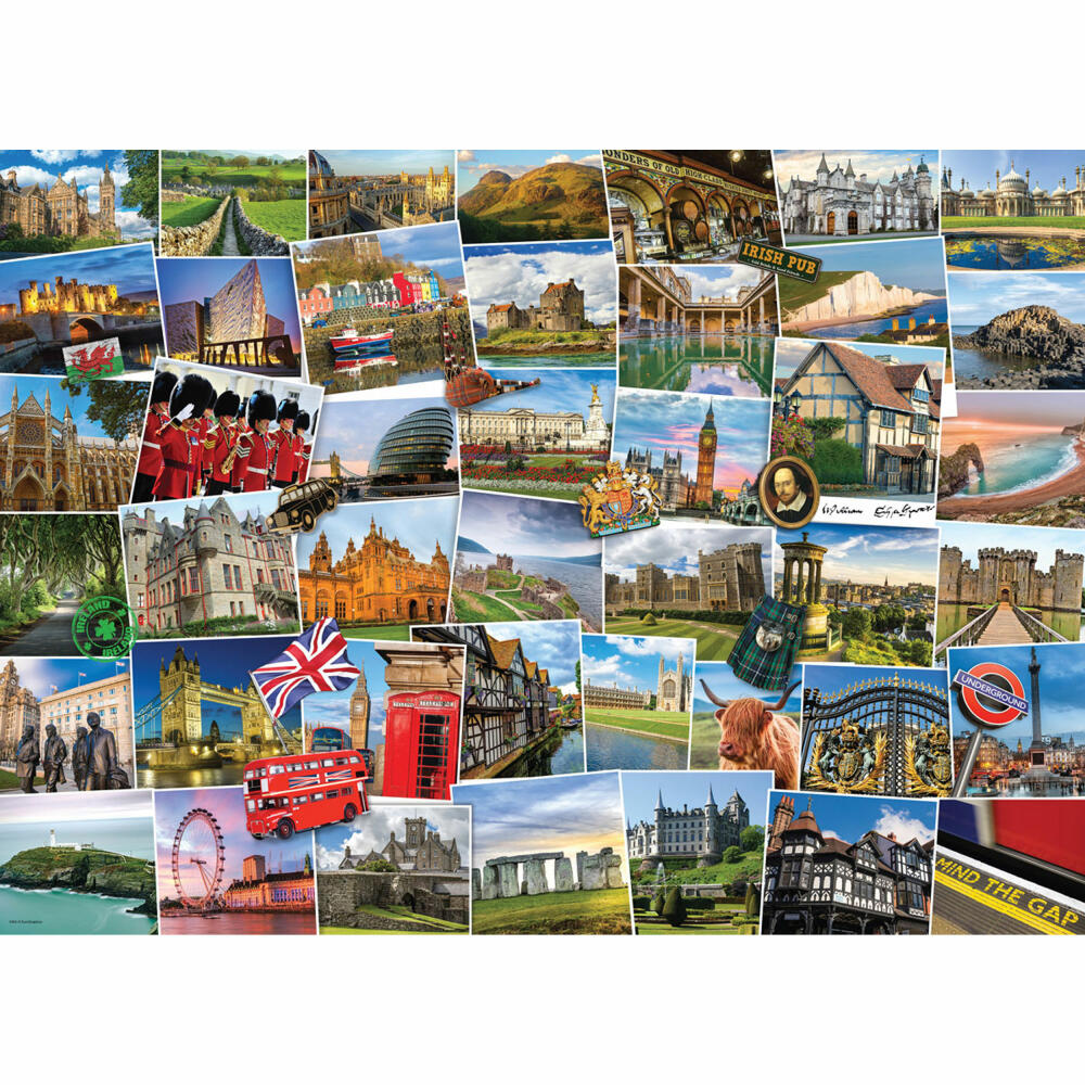 Eurographics Puzzle Globetrotter Großbritannien, 1000 Teile, 68 x 48 cm, 6000-5464