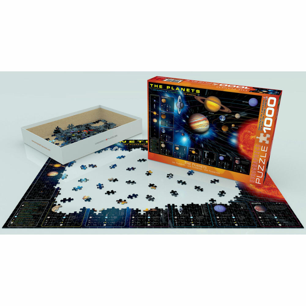 Eurographics Puzzle Die Planeten, Astronomie, 1000 Teile, 68 x 48 cm, 6000-1009