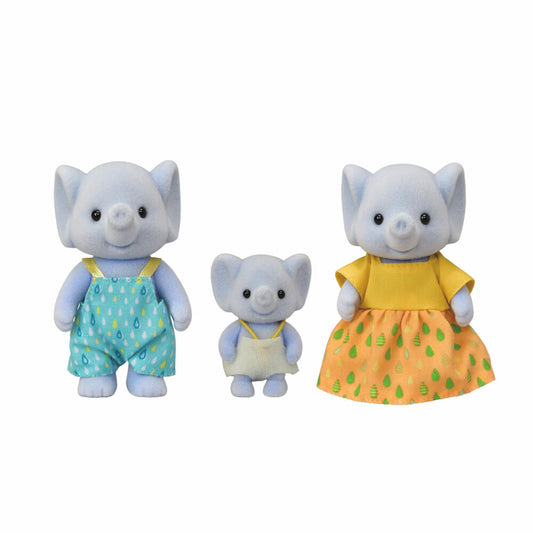 Sylvanian Families Elefanten Familie, Spielfigur, Spiel Figur, Elefant, Mutter, Vater, Familien, 5376