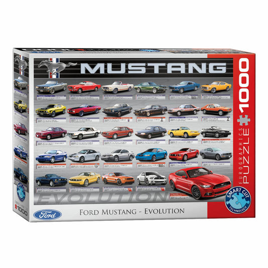 Eurographics Puzzle Ford Mustang Evolution, 1000 Teile, 68 x 48 cm, 6000-0684