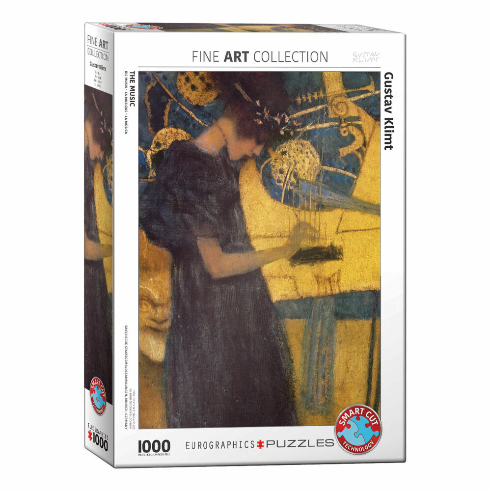 Eurographics Puzzle Die Musik von Gustav Klimt, 1000 Teile, 68 x 48 cm, 6000-1991