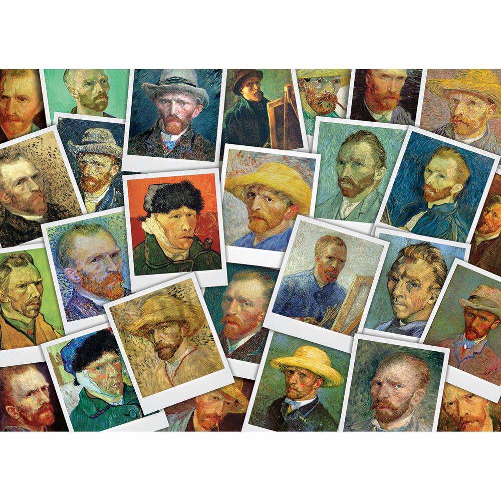 Eurographics Puzzle Van Gogh Selfies, Selbstportraits, 1000 Teile, 68 x 48 cm, 6000-5308