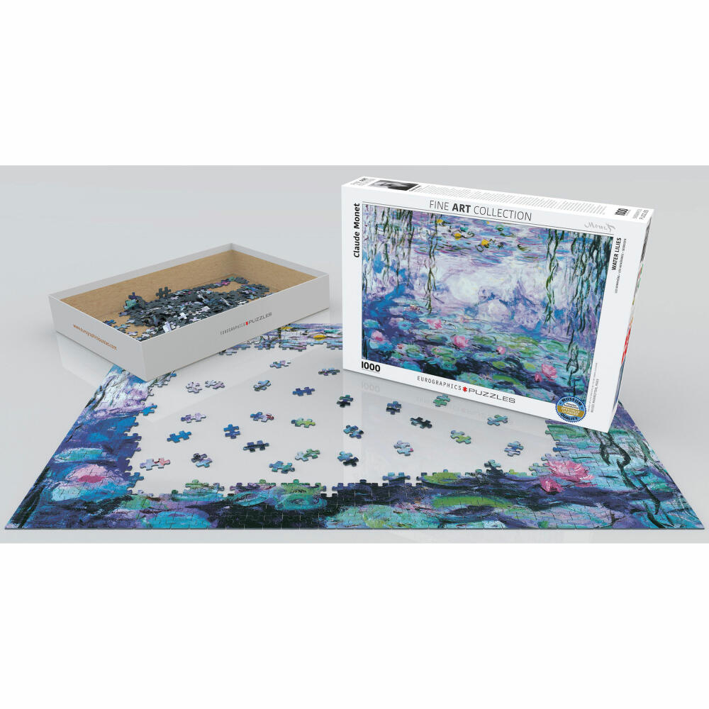 Eurographics Puzzle Seerosen von Claude Monet, 1000 Teile, 68 x 48 cm, 6000-4366