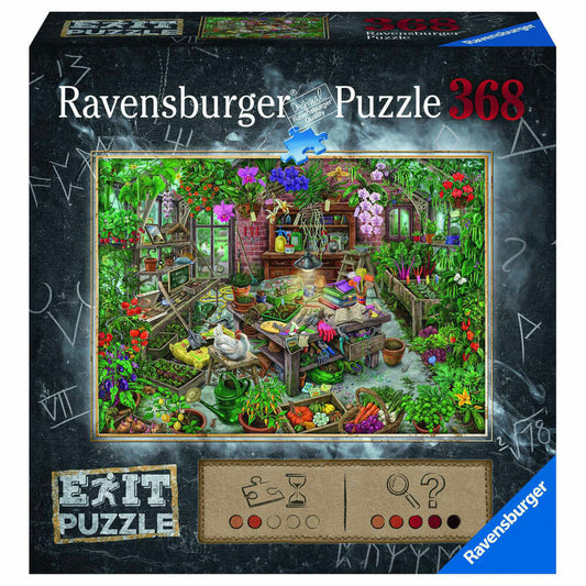 Ravensburger Exit Puzzle Im Gewächshaus, Erwachsenenpuzzle, Ratespiel, Rätsel, Erwachsenen Puzzles, 368 Teile, 16483