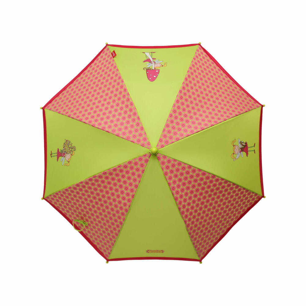 sigikid Regenschirm Fee Florentine, Kinderschirm, Faltschirm, Regen Schirm, Kinder, Polyester, Grün / Pink, Ø 82 cm, 24448