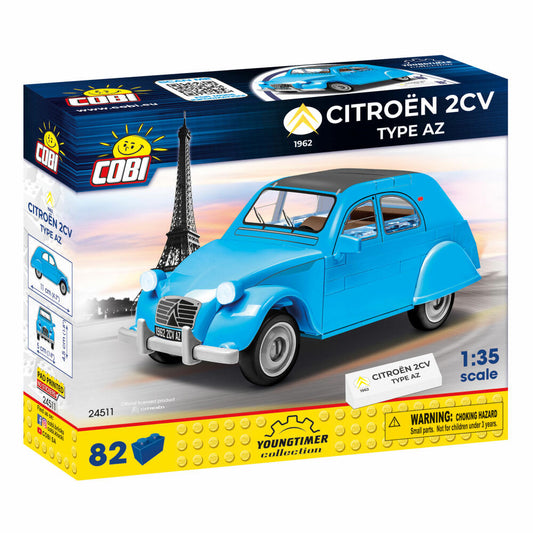 COBI Citroen 2CV Type AZ 1962, Youngtimer Collection, Auto, Fahrzeug, Klemmbausteine, 82 Teile, 24511