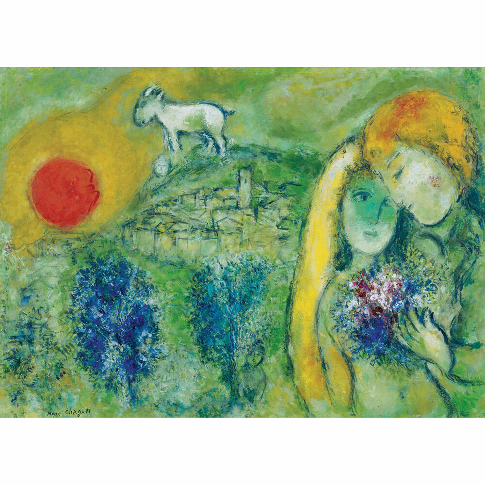 Eurographics Puzzle Die Liebenden von Vence von Marc Chagall, 1000 Teile, 68 x 48 cm, 6000-0848