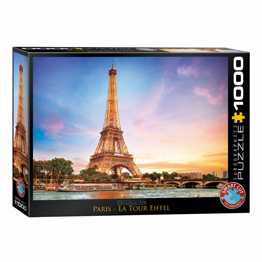 Eurographics Puzzle Paris Eiffelturm, Frankreich, 1000 Teile, 68 x 48 cm, 6000-0765