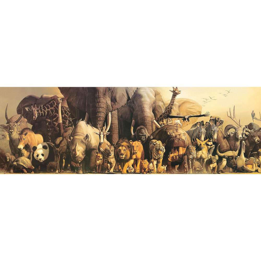 Eurographics Puzzle Tiere der Arche Noah, 1000 Teile Panorama, 96 x 32 cm, 6010-4654