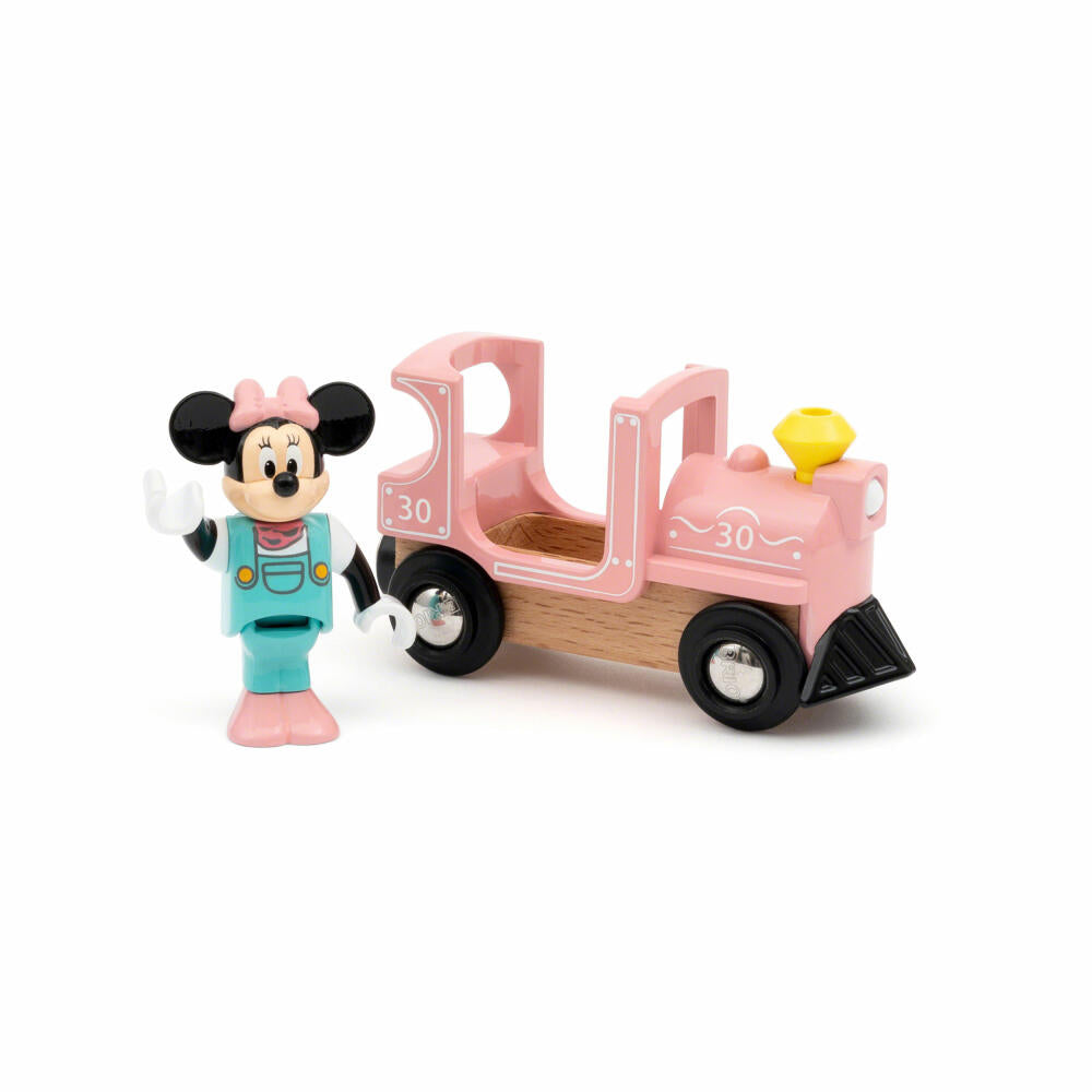 BRIO World Minnie Maus Lokomotive, Holzeisenbahn, Zubehör, Ergänzung, Zug, Holz Eisenbahn, 32288