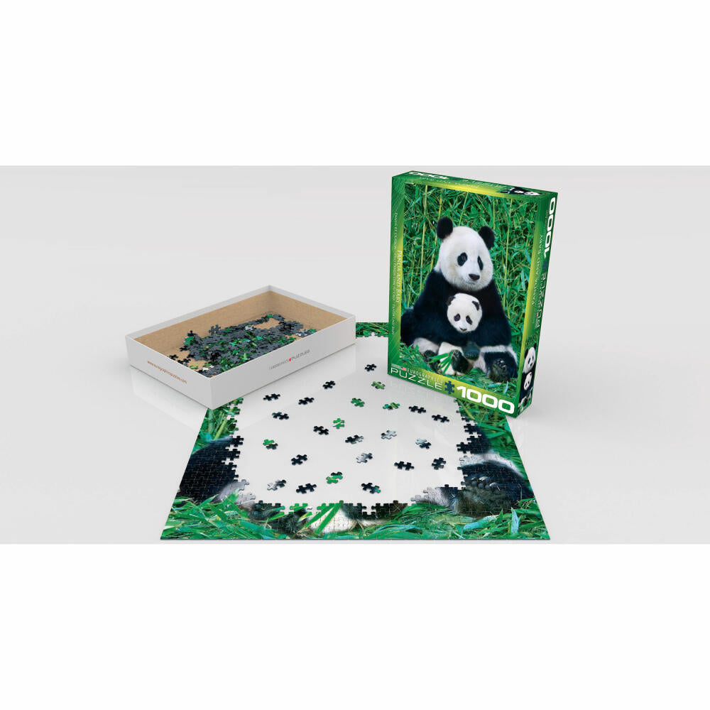 Eurographics Puzzle Panda und Baby, Pandabären, 1000 Teile, 68 x 48 cm, 6000-0173