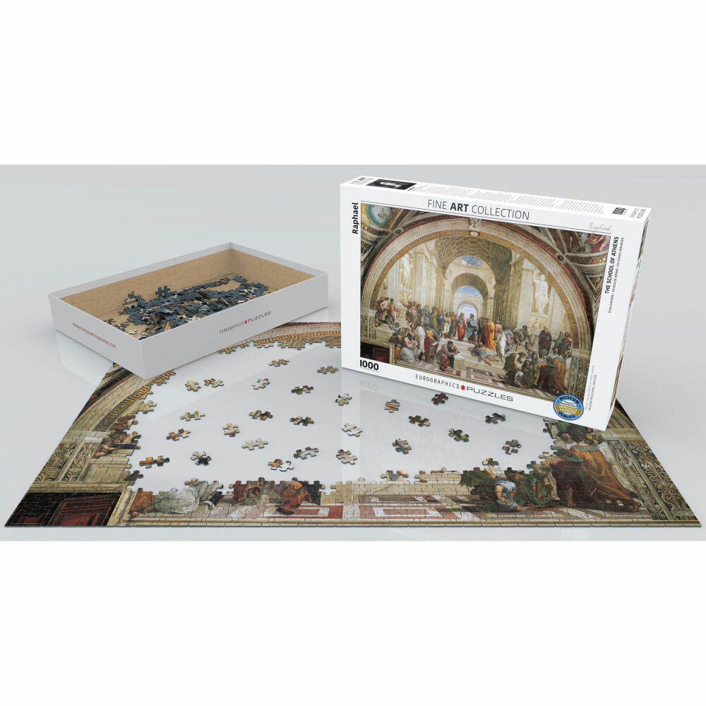 Eurographics Puzzle Die Schule von Athen von Raffael, 1000 Teile, 68 x 48 cm, 6000-4141