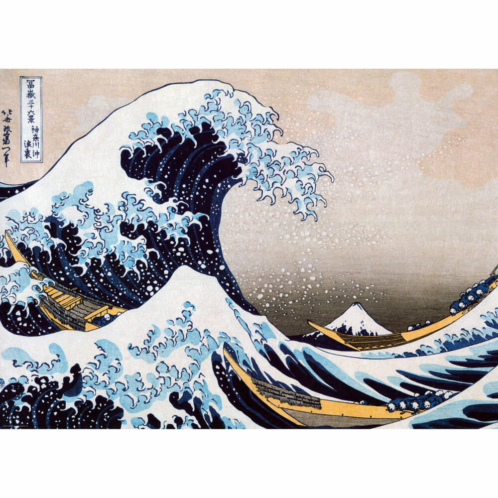 Eurographics Puzzle Die große Welle von Kanagawa von Hokusai, 1000 Teile, 68 x 48 cm, 6000-1545