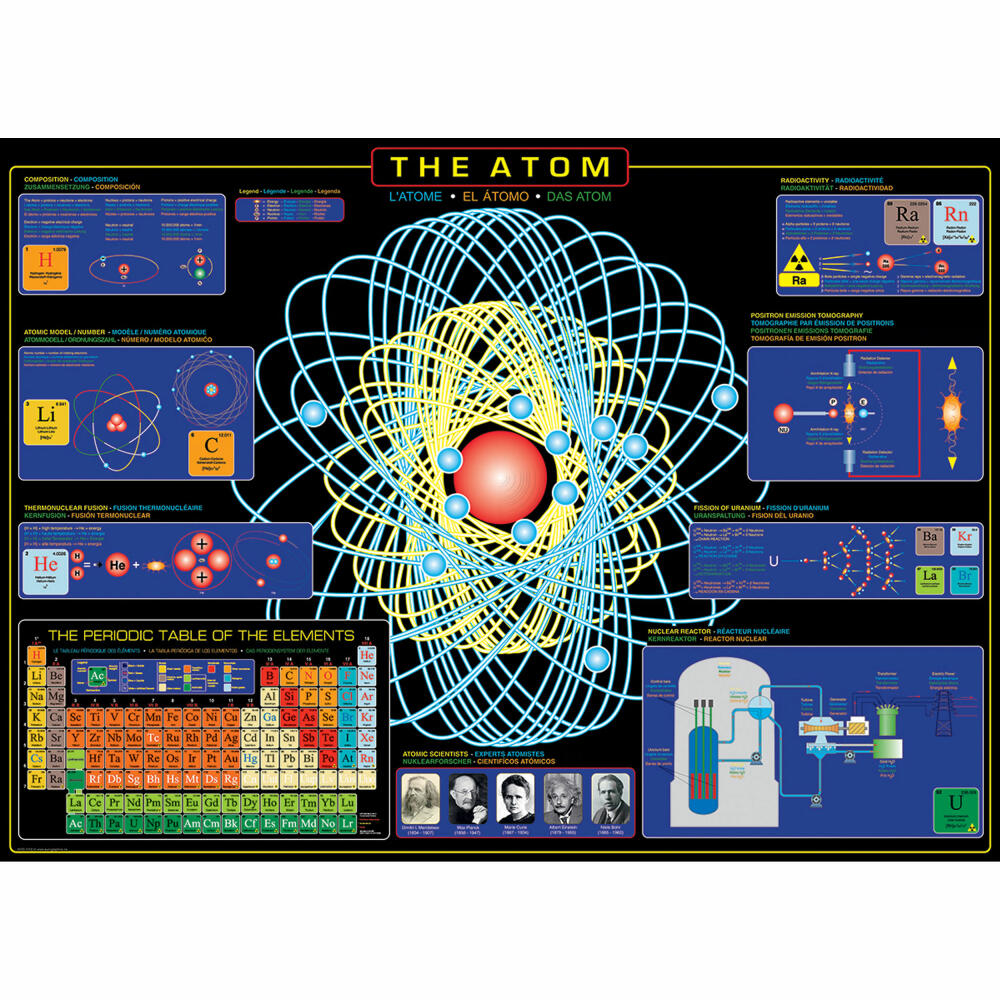 Eurographics Puzzle Das Atom, Physik, 1000 Teile, 68 x 48 cm, 6000-1002